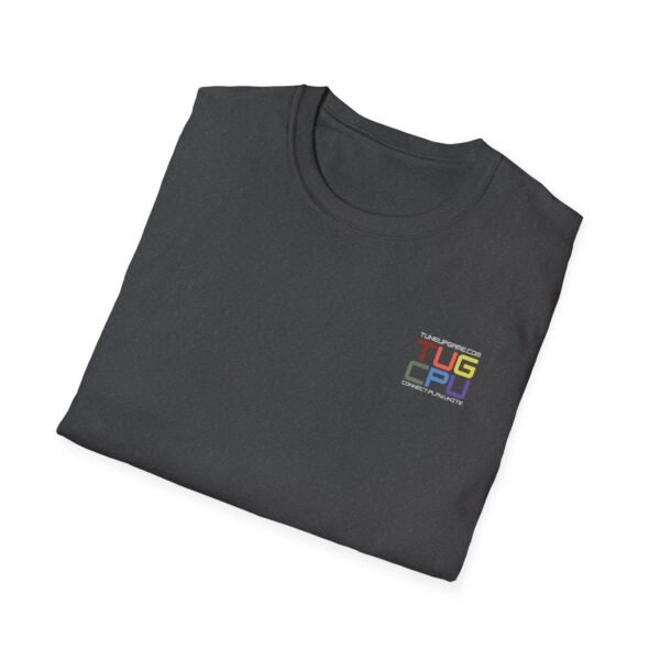 tuneupgame.com - LGBTQ+ Design Corner Colorful Unisex T-Shirt with 'TUS CPU' Graphic, Trendy Shirt for Tech Lovers, Gift for Students, Casual Wear, Everyday Fashion - Includes 50 credits - Image 20