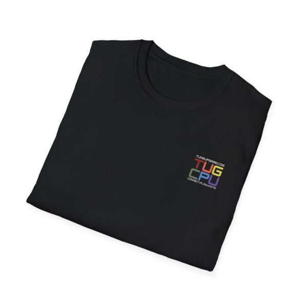 tuneupgame.com - LGBTQ+ Design Corner Colorful Unisex T-Shirt with 'TUS CPU' Graphic, Trendy Shirt for Tech Lovers, Gift for Students, Casual Wear, Everyday Fashion - Includes 50 credits - Image 8