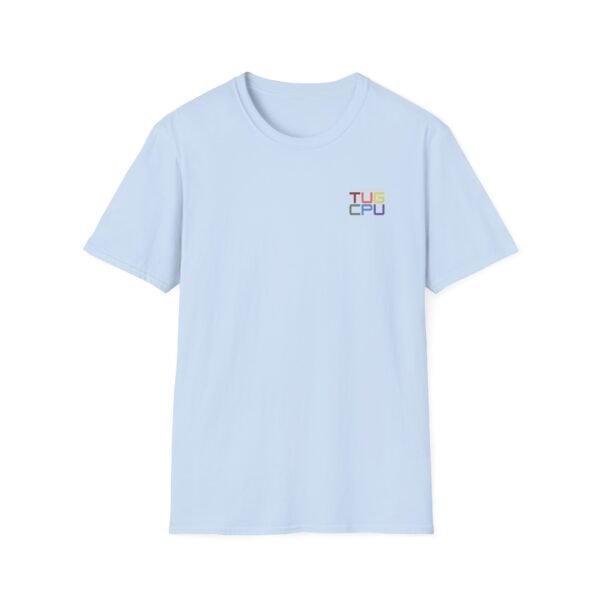 tuneupgame.com - LGBTQ+ Design Corner Colorful Unisex T-Shirt with 'TUS CPU' Graphic, Trendy Shirt for Tech Lovers, Gift for Students, Casual Wear, Everyday Fashion - Includes 50 credits - Image 21