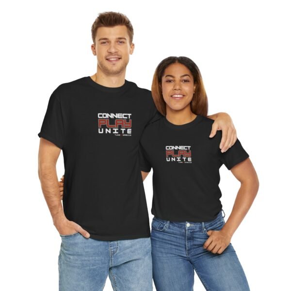 tuneupgame.com Exclusive T-shirt Connect . Play . Unite Design – Includes 50 Credits - Image 3