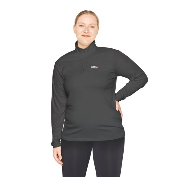 tuneupgame.com Unisex Quarter-Zip Pullover: Cozy Casual Wear for Outdoor Adventures, Gym, Travel, Everyday Comfort & Seasonal Layering - Includes 50 credits - Image 3