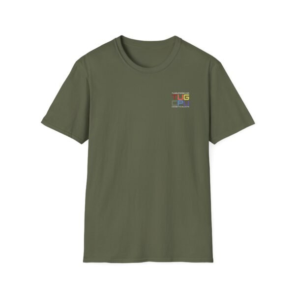 tuneupgame.com - LGBTQ+ Design Corner Colorful Unisex T-Shirt with 'TUS CPU' Graphic, Trendy Shirt for Tech Lovers, Gift for Students, Casual Wear, Everyday Fashion - Includes 50 credits - Image 13
