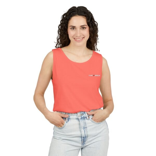 tuneupgame.com - Garment-Dyed Unisex Tank Top - Relaxed Summer Vibes, Perfect for Beach Days, Casual Outings, Gifts for Him or Her - Includes 50 credits - Image 7