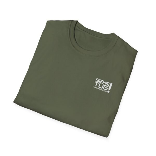 tuneupgame.com - Unisex Softstyle T-Shirt with 'SEHRI TUG!' Dark Color Design - Casual Wear, Gifts, Everyday Style, Summer Outfit, Trendy Tee - Includes 50 credits - Image 12