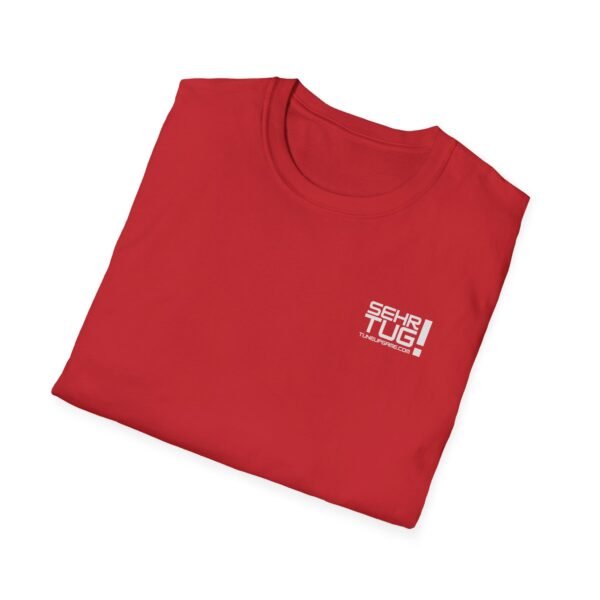 tuneupgame.com - Unisex Softstyle T-Shirt with 'SEHRI TUG!' Dark Color Design - Casual Wear, Gifts, Everyday Style, Summer Outfit, Trendy Tee - Includes 50 credits - Image 4