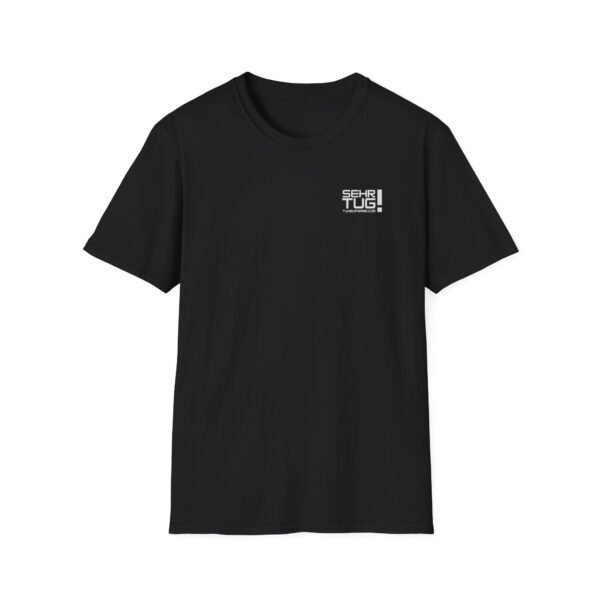 tuneupgame.com - Unisex Softstyle T-Shirt with 'SEHRI TUG!' Dark Color Design - Casual Wear, Gifts, Everyday Style, Summer Outfit, Trendy Tee - Includes 50 credits - Image 5