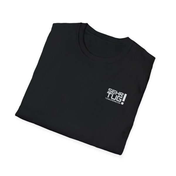 tuneupgame.com - Unisex Softstyle T-Shirt with 'SEHRI TUG!' Dark Color Design - Casual Wear, Gifts, Everyday Style, Summer Outfit, Trendy Tee - Includes 50 credits - Image 8